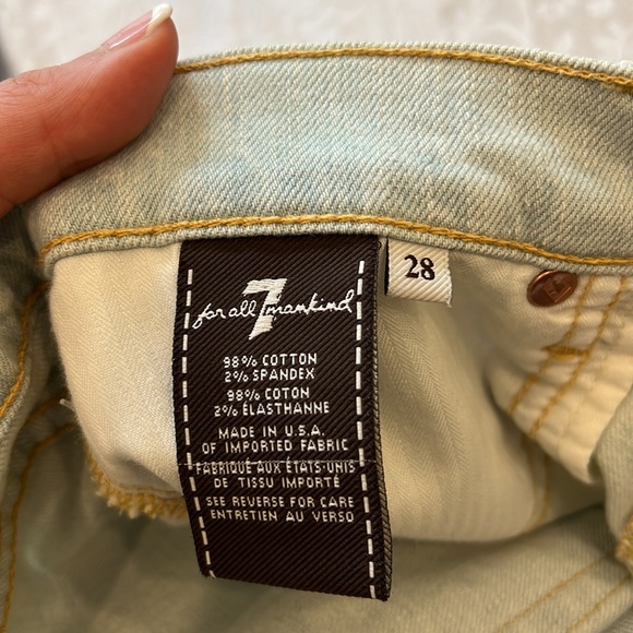 7 For All Mankind The Skinny Jeans Sz 28✨ - Picture 4 of 7
